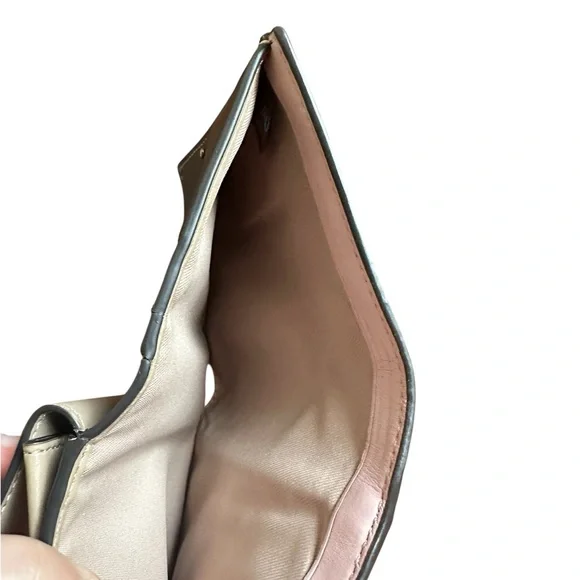 Coach 89311 Small Snap Wallet With Colorblock Interior Pine Green Multi - Picture 9 of 10